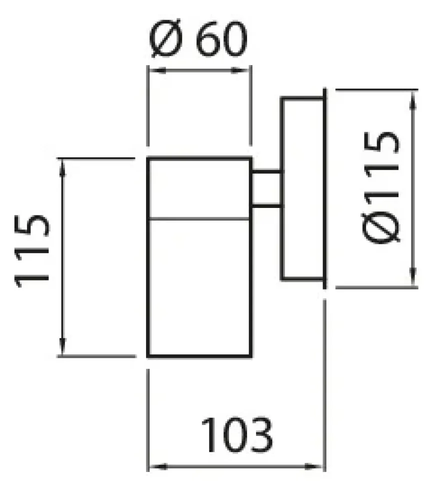Airam Alppila 1S Vägglampa IP44