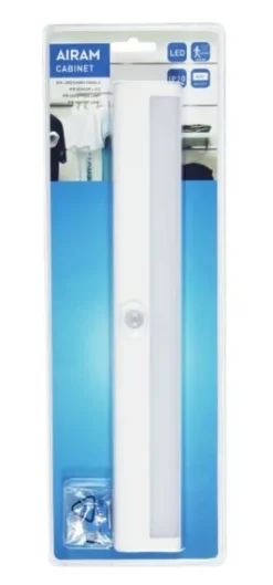 Airam Garderobslampa Cabinet LED Batteri Sensor