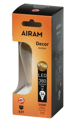 Airam LED Amber Edison E27 Dim