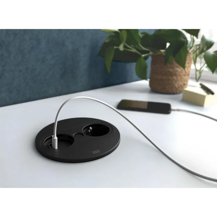 Bachmann Twist 2 Rund 1xSchucko USB A/C