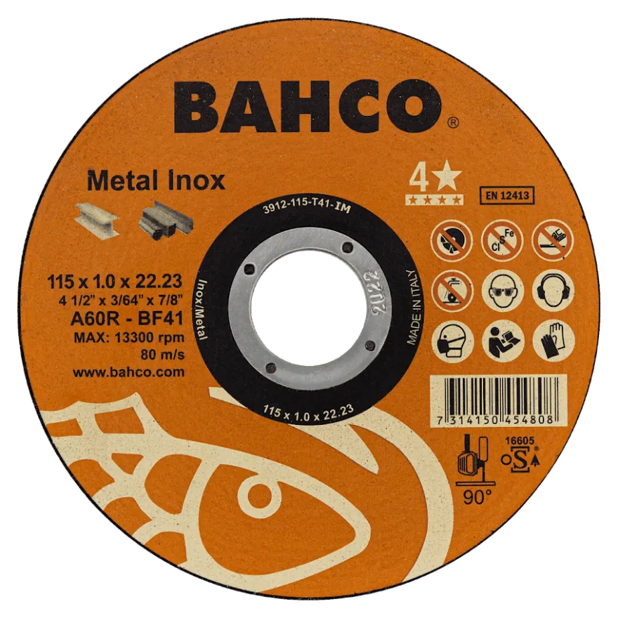 Bahco Kapskiva 115x1.6 Metall/Rostfritt Stål
