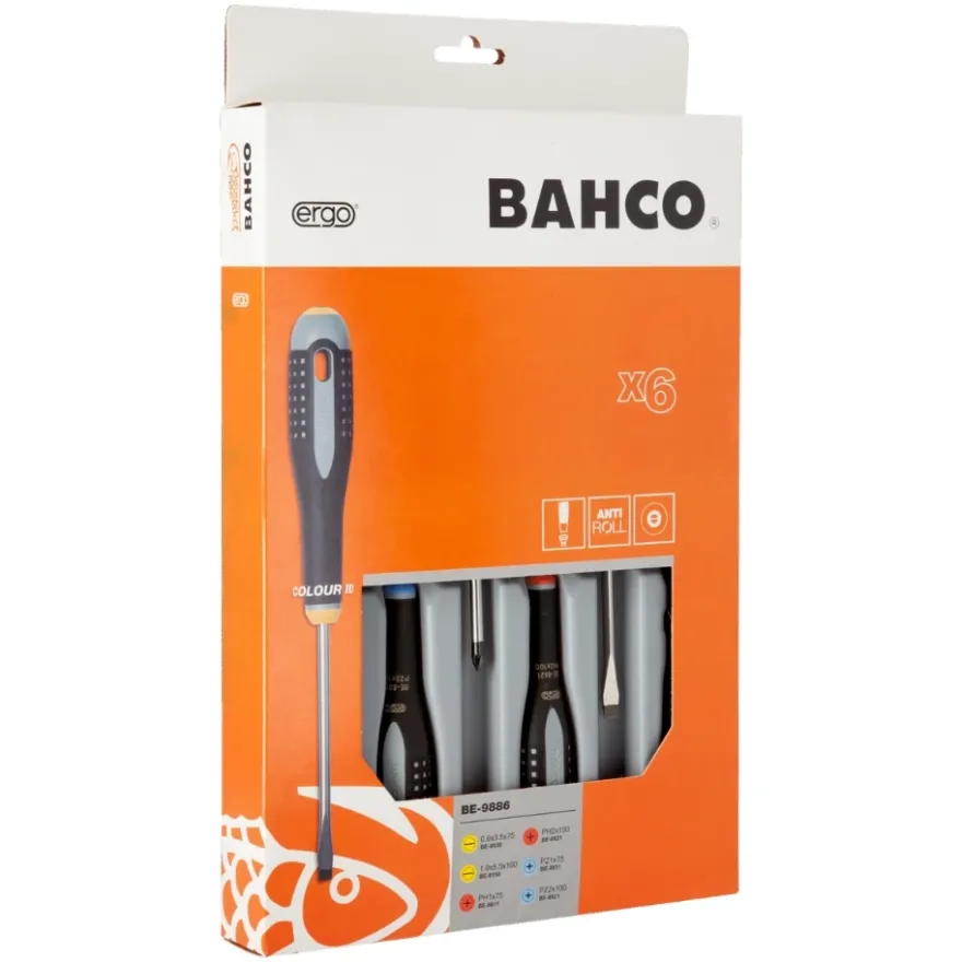 Bahco Skruvmejselsats BE-9886