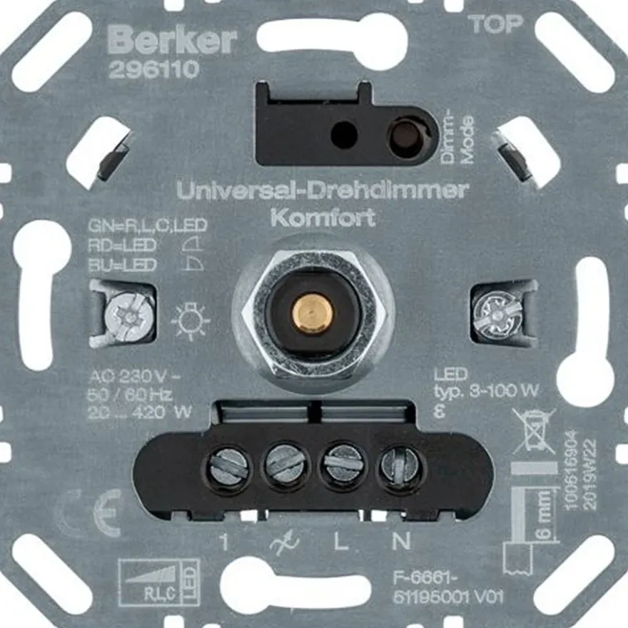 Berker Vriddimmer LED 3-100W Universaldimmer