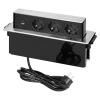 Bordsmodul INOX 3-vägs 2xUSB A+C