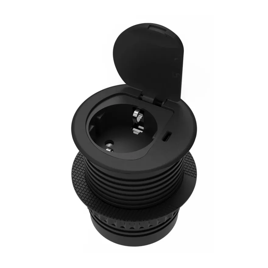 Bordsmodul med 1-vägsuttag och USB-C laddare