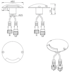Designlight Decky Decklight 24VDC IP67