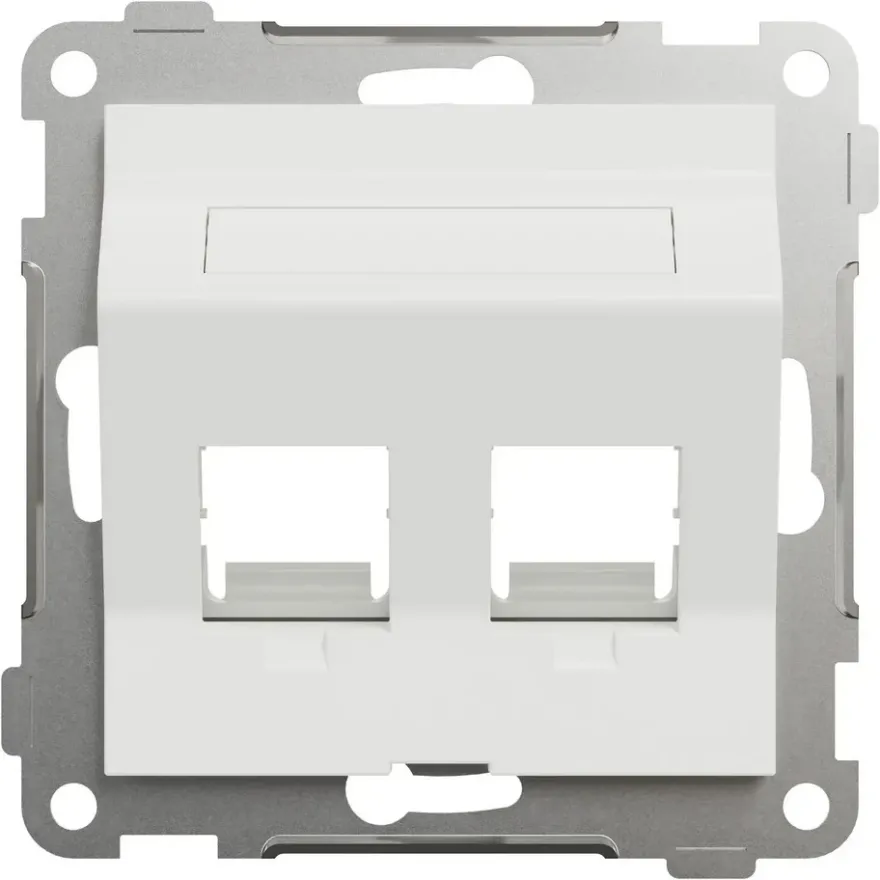 Elko RS Centrumplatta Keystone 2x8 Vinklad Renvit
