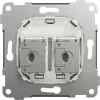 Elko RS/Plus Datauttag Keystone 2x8 Cat6 STP Rak