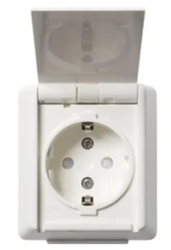 ELKO Uttag IP44 med lock