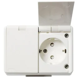 Elko 2-vägs UTP IP44 440V med Lock Renvit