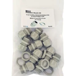 Förskruvningar Kit med kontramutter Helag