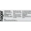 Hager CZ010 Bruksanvisningsdekal
