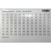 Hager GRUPPNUMMERKARTA 61-120 JD98A
