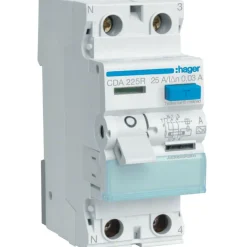 Hager Jordfelsbrytare 2-polig 30mA/25A CDA225R