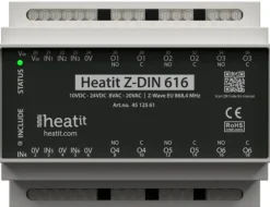 Heatit Z-DIN 616 Relä DIN Potentialfri Z-Wave