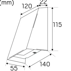 Hide-a-lite Edge 3000K Väggarmatur