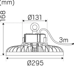 Hide-a-lite Highlite Highbayarmatur IP65 S 120° DALI 4000K