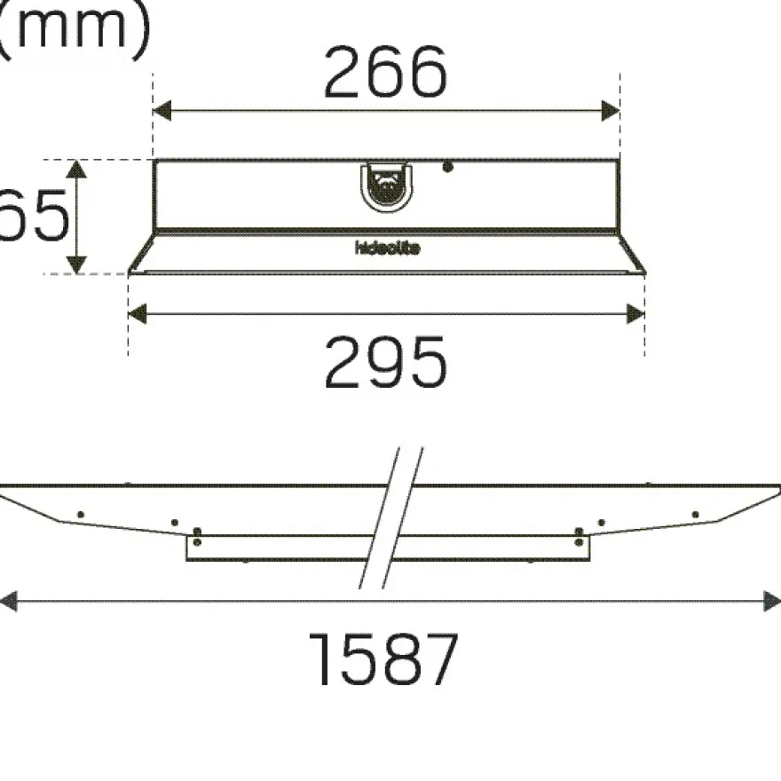 Hide-a-lite Indline IP23 XXL Medium 60° Industiarmatur 4000K