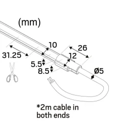 Hide-a-Lite LEDstrip 24V Line IP67 Midlum