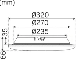 Hide-a-lite Moon Slim EM SC Sensor Plafond