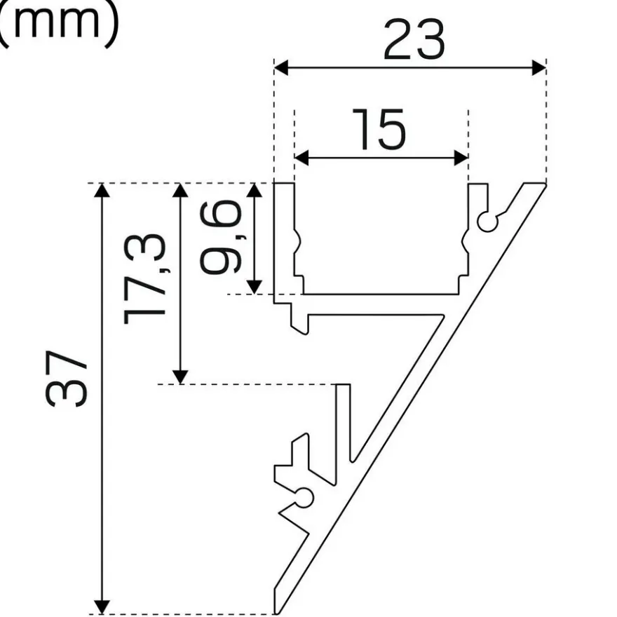 Hide-a-lite Profil Wedge 2m