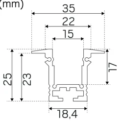 Hide a lite T-profil Alu