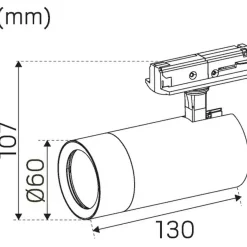 Hide a lite Track Optic XS 1-fas Spotlight
