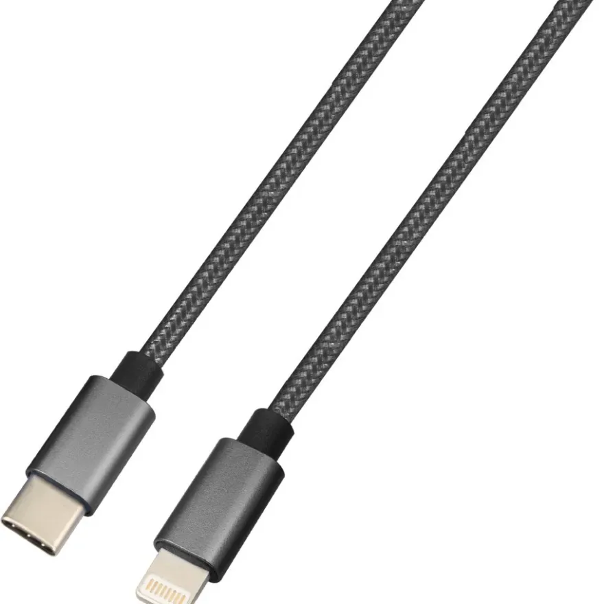 J&EL Laddkabel USB-C till Lightning 1m