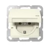 J-uttag lock System 55 svart med lock