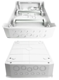 Kapslingar IP65 med rökfärgad dörr