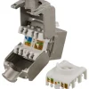 Keystone Jack Cat6A FTP Skärmad Tool-free