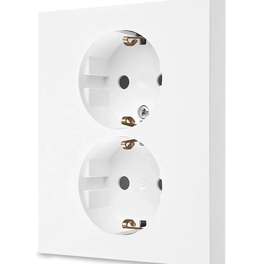 Kontakt Simon S55 2-vägsuttag Låg