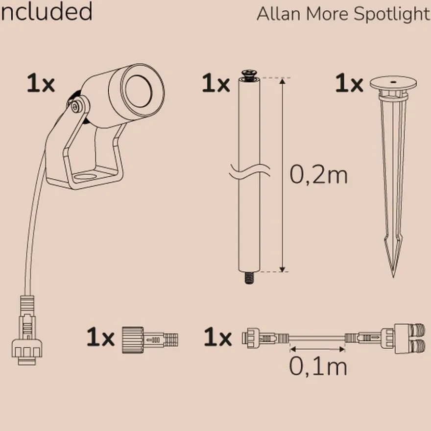 Llitt Allan More Spotlight med spjut