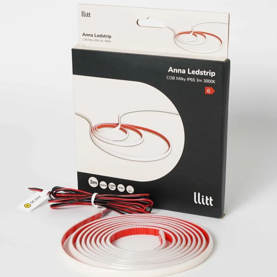 Llitt Anna Ledstrip COB Milky IP65 3m