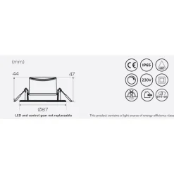 Llitt Doris LED Downlight 230V 1-pack