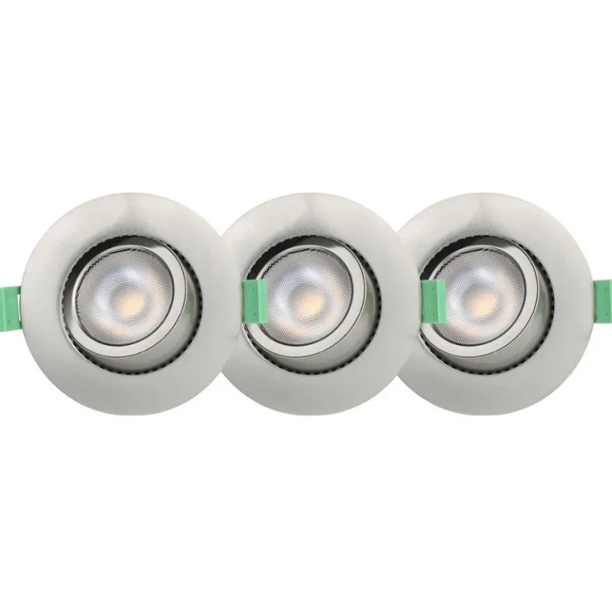 Llitt Ellen LED Downlight 230V Dim-To-Warm 3-pack