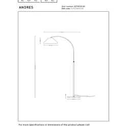 Lucide Andres Golvlampa E27