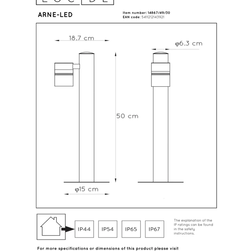 Lucide Arne LED Pollare