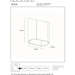 Lucide Atila Vägglampa LED IP65