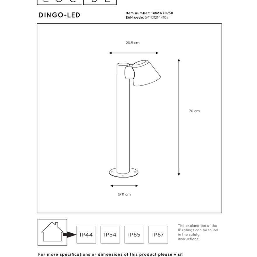 Lucide Dingo LED Pollare