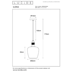 Lucide Ilona 22 Pendel Amber