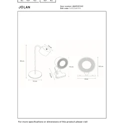 Lucide Jolan Portabel Bordslampa LED Taupe