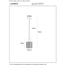 Lucide Lambres 15 Pendel E27