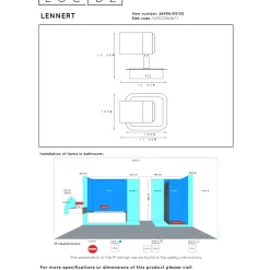 Lucide Lennert 1L Takspotlight IP44 Svart