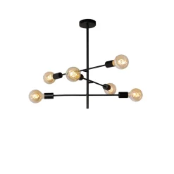 Lucide Lester Rak 6L Pendel Svart