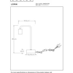 Lucide Lorin Bordslampa E27