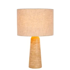 Lucide Nimue Bordslampa E27 Taupe/Travertine