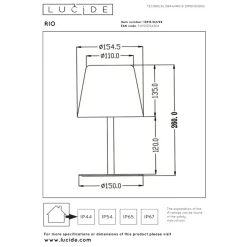 Lucide Rio Portabel Utomhuslampa RGBW