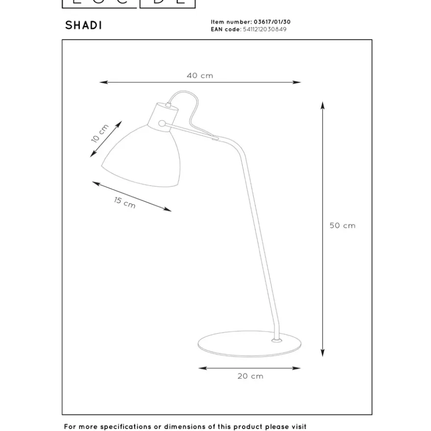 Lucide Shadi Bordslampa E14