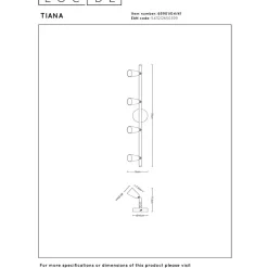 Lucide Tiana 4L Takspotlight GU10 Taupe